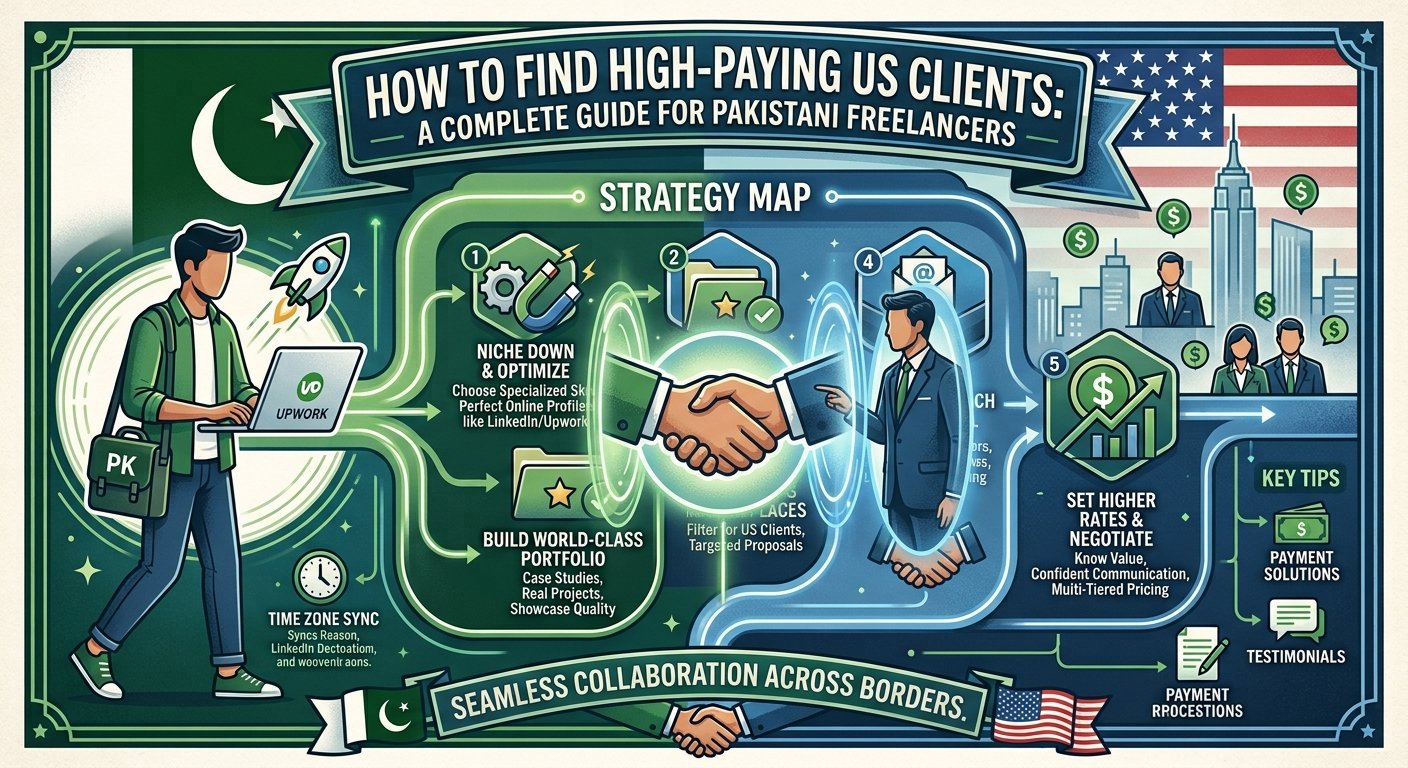 How to Find High-Paying US Clients: A Complete Guide for Pakistani Freelancers